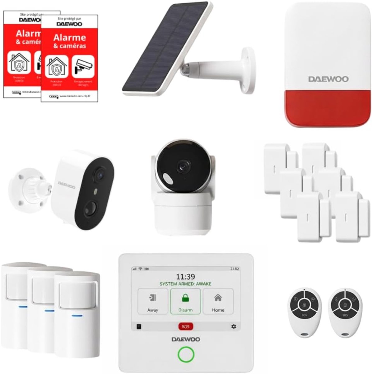Slim alarmsysteem met HD-camera's - beveiliging binnen en buiten - 6 deursensoren en 3 bewegingsmelders - ShopVlot