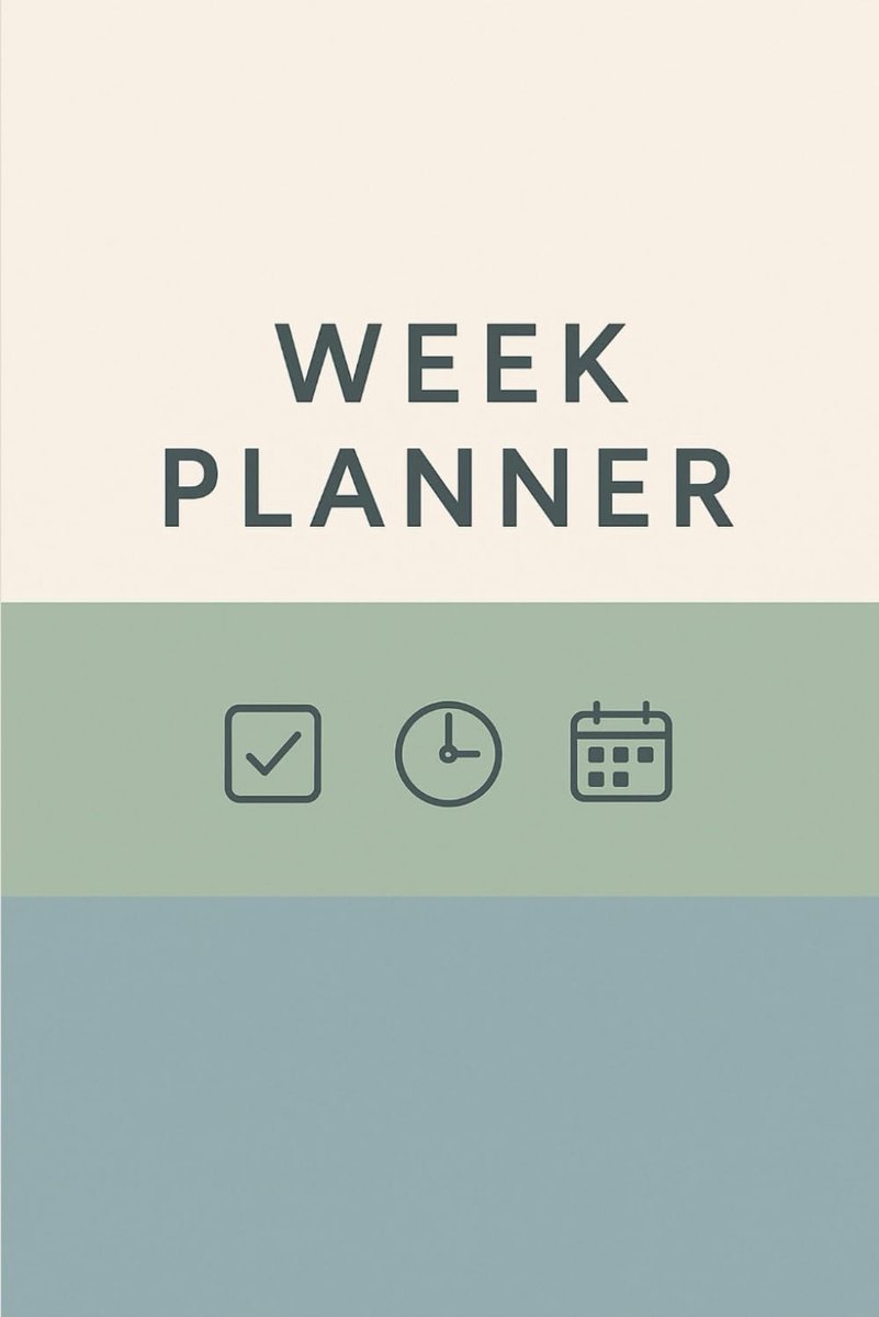 Weekplanner voor structuur - productief formaat - focus en groei - ideale planningstool - ShopVlot