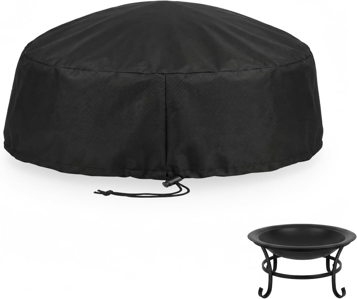 Waterdichte beschermhoes voor ronde vuur - 85 x 40 cm - 420D Oxford-stof - ideaal voor vuurschalen en barbecues - ShopVlot