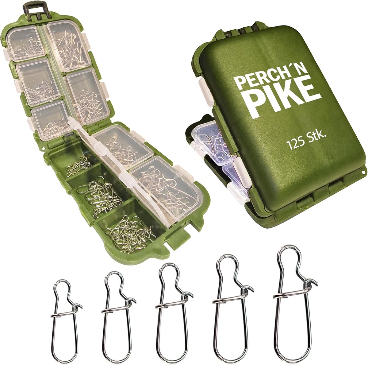 Snaps set 125 stuks - Duo-Lock snap - voor spin- en hittervissen - handig voor onderweg - ShopVlot