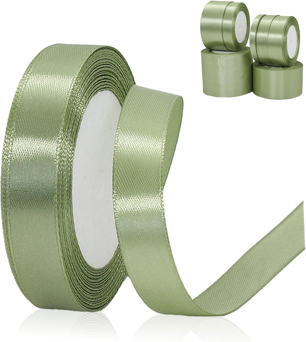Lintrol 1,5 CM - SageGreen - veelzijdig - ideaal voor cadeauverpakkingen - ShopVlot