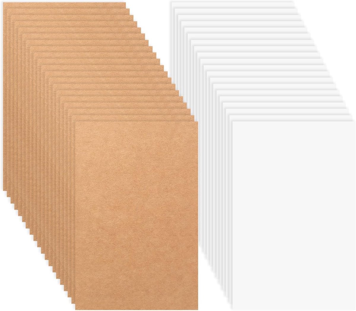 A6 Kraftpapier Kaarten - 350 gsm Dubbelzijdig - Ideaal voor DIY Projecten - ShopVlot