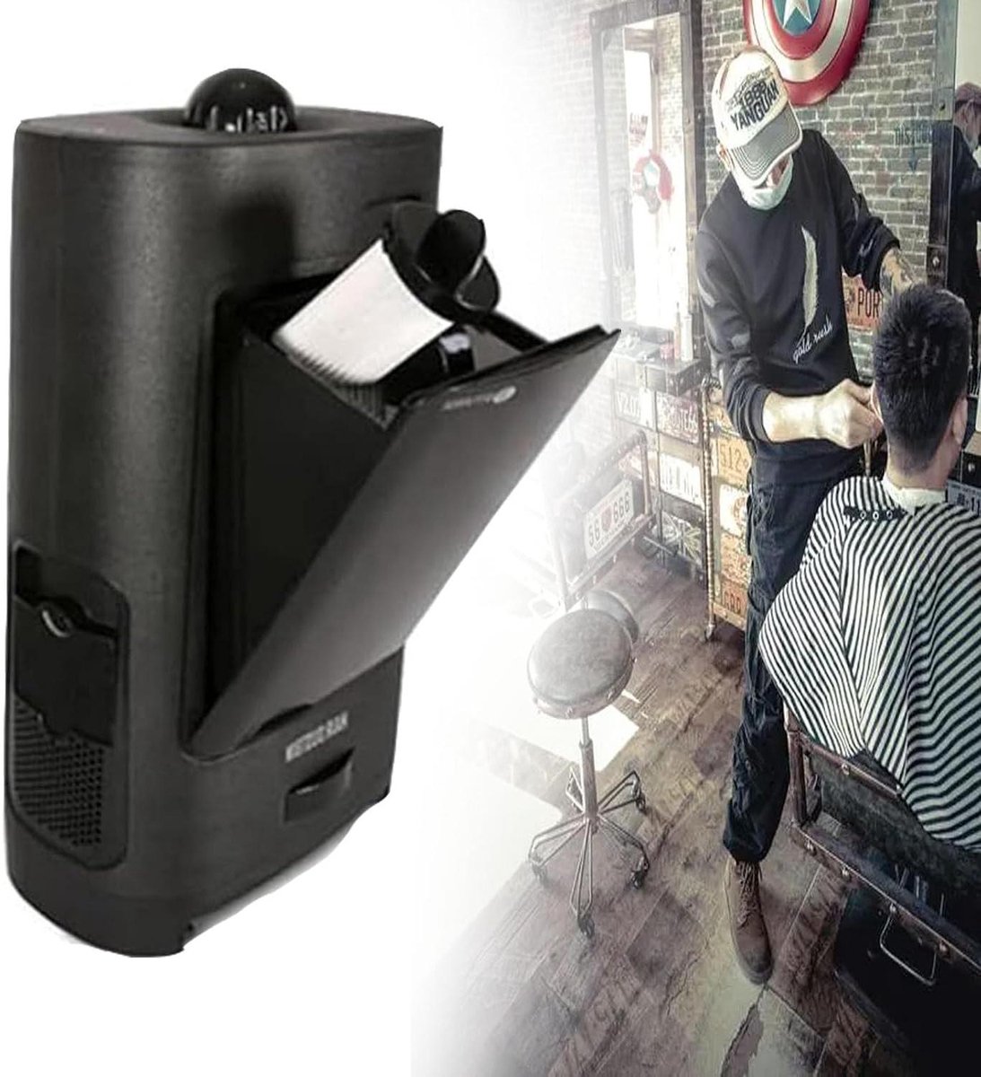 Salon Stofzuiger - Haarstofzuiger Kappers - Snel Schoonmaken - Contactloze Sensor - 27 liter - Wit