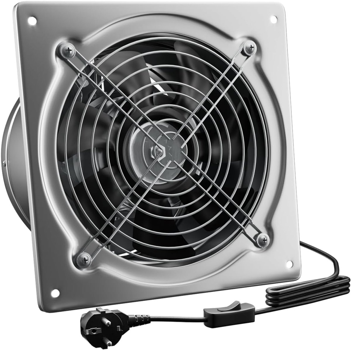 Fume extractor 200 mm - 980 m³/h - met terugslagklep - perfect voor garage en werkplaats - ShopVlot