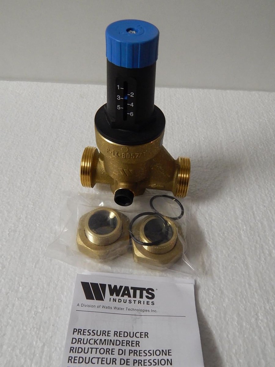 Druckminderer 3/4" - met schroefdoppen - betrouwbare drukregulatie - ideaal voor waterleidingen - ShopVlot
