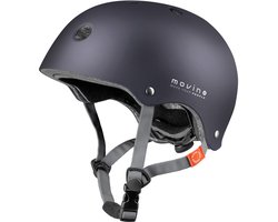 Movino - Element - M - antraciet - urban fietshelm met Dial-Fit systeem - ABS/EPS - 11 Ventilatiegaten - Fiets Skeelers Step