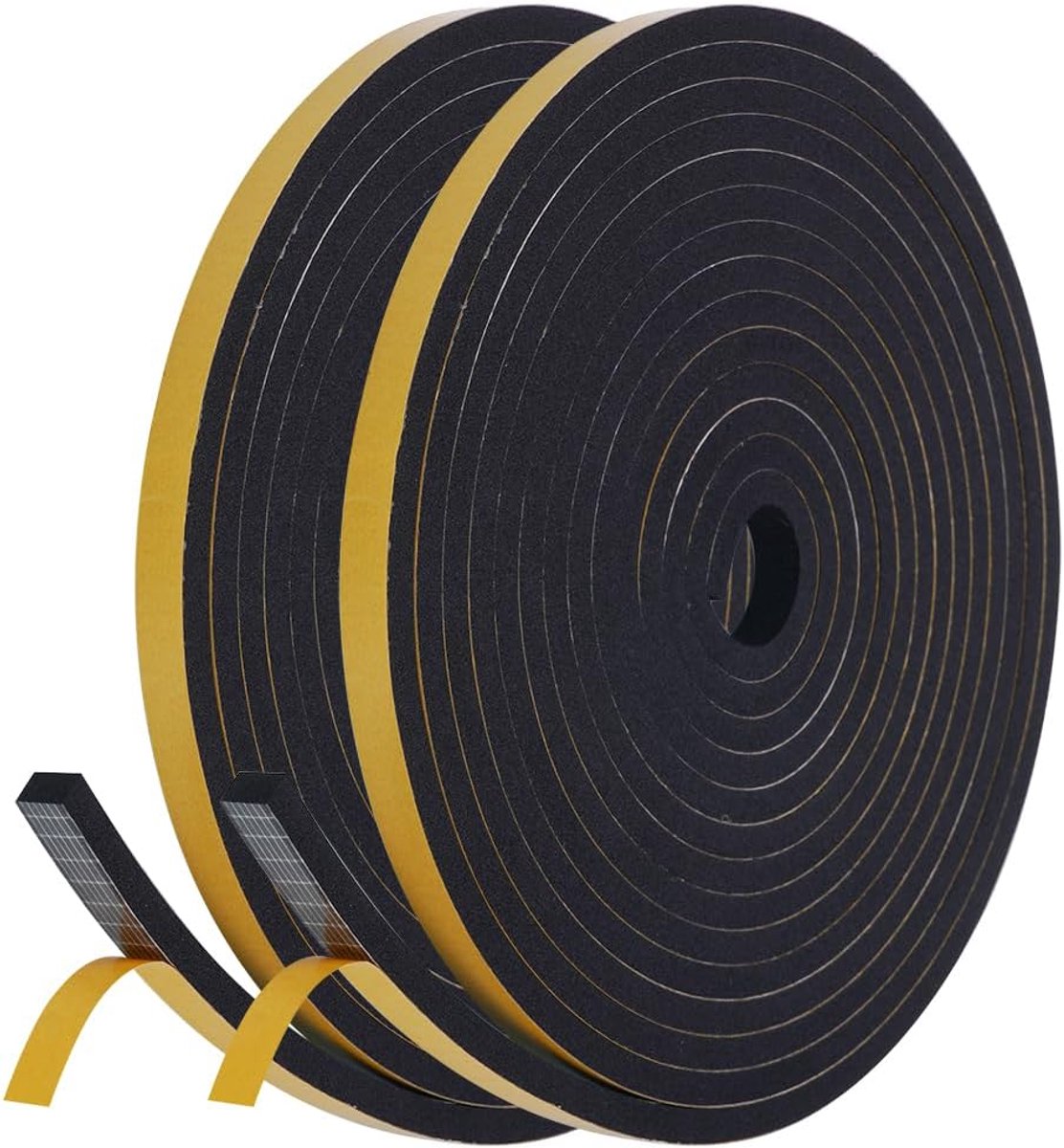 Afdichtingstape 10 mm x 6 mm - zelfklevend schuimstof - geluidsisolatie - voor ramen en deuren - ShopVlot