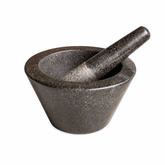Boska Vijzel Herbs - Graniet - Met stamper - Zwart - Ø 17,5 cm