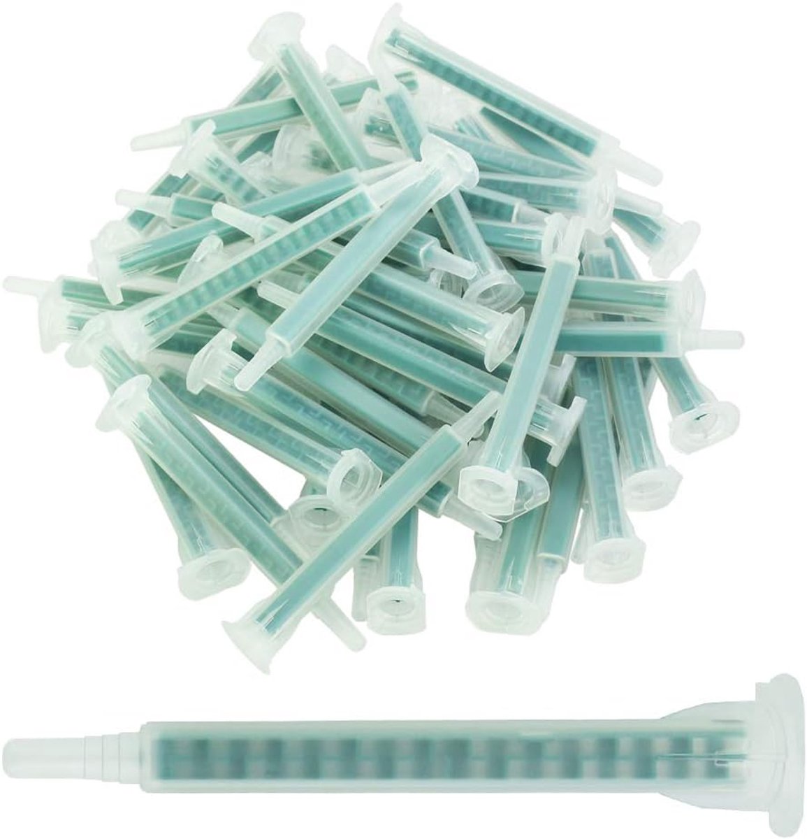 Epoxy mengnozzle 16-element 1ml - kunststof mengtuit - voor lijmpistool - bespaart AB lijm - ShopVlot