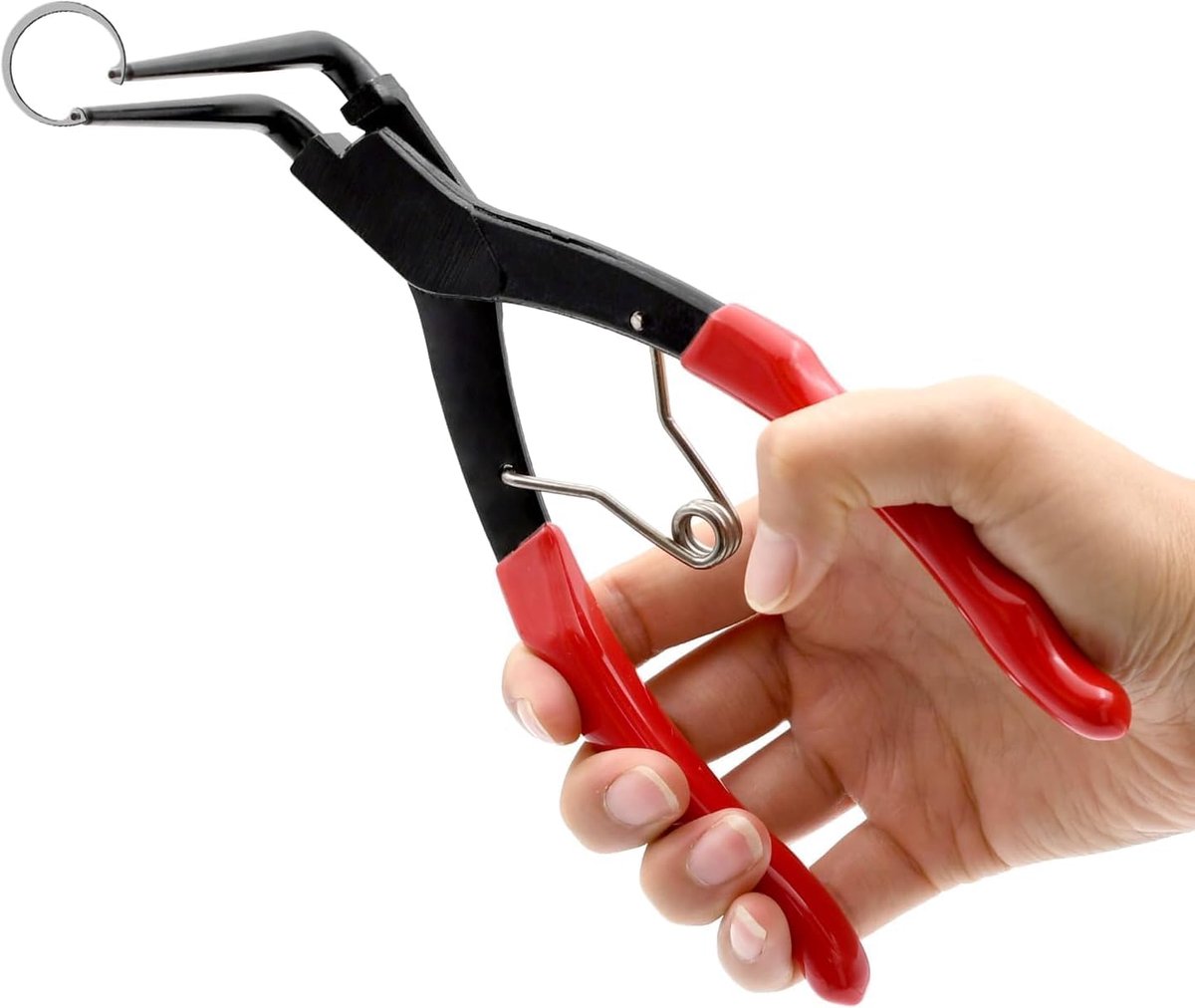 Circuit Ring Pliers 7 Inch - Heavy Duty Carbon Staal - 90 Graden Gebogen Neus - Ideaal voor Interne Ringverwijdering - ShopVlot