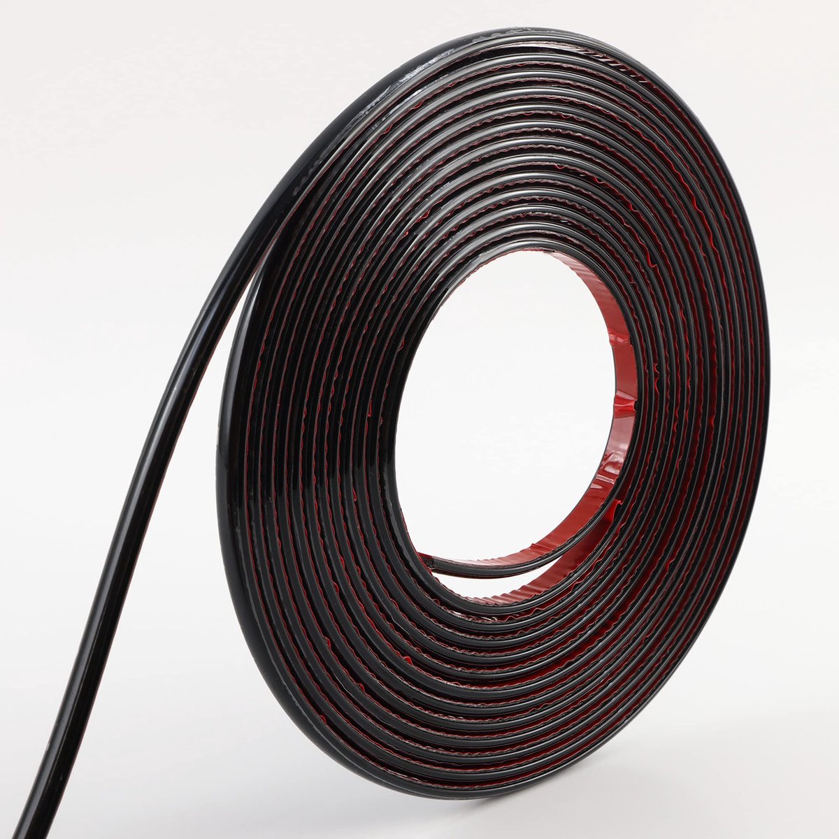 Zelfplakbare molding trim 10m x 0,8cm - flexibel ontwerp - zwart - ideaal voor muren en plafonds - ShopVlot