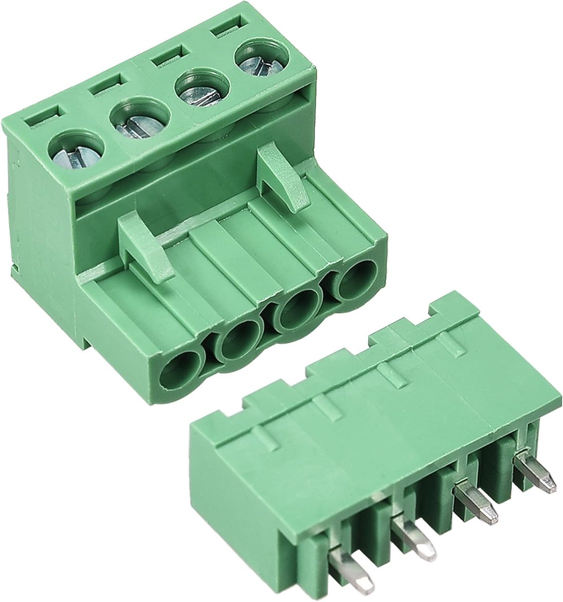 Sourcing map 20STK 4 pin 5,08 mm toonhoogte stekker bus schroef klemblok