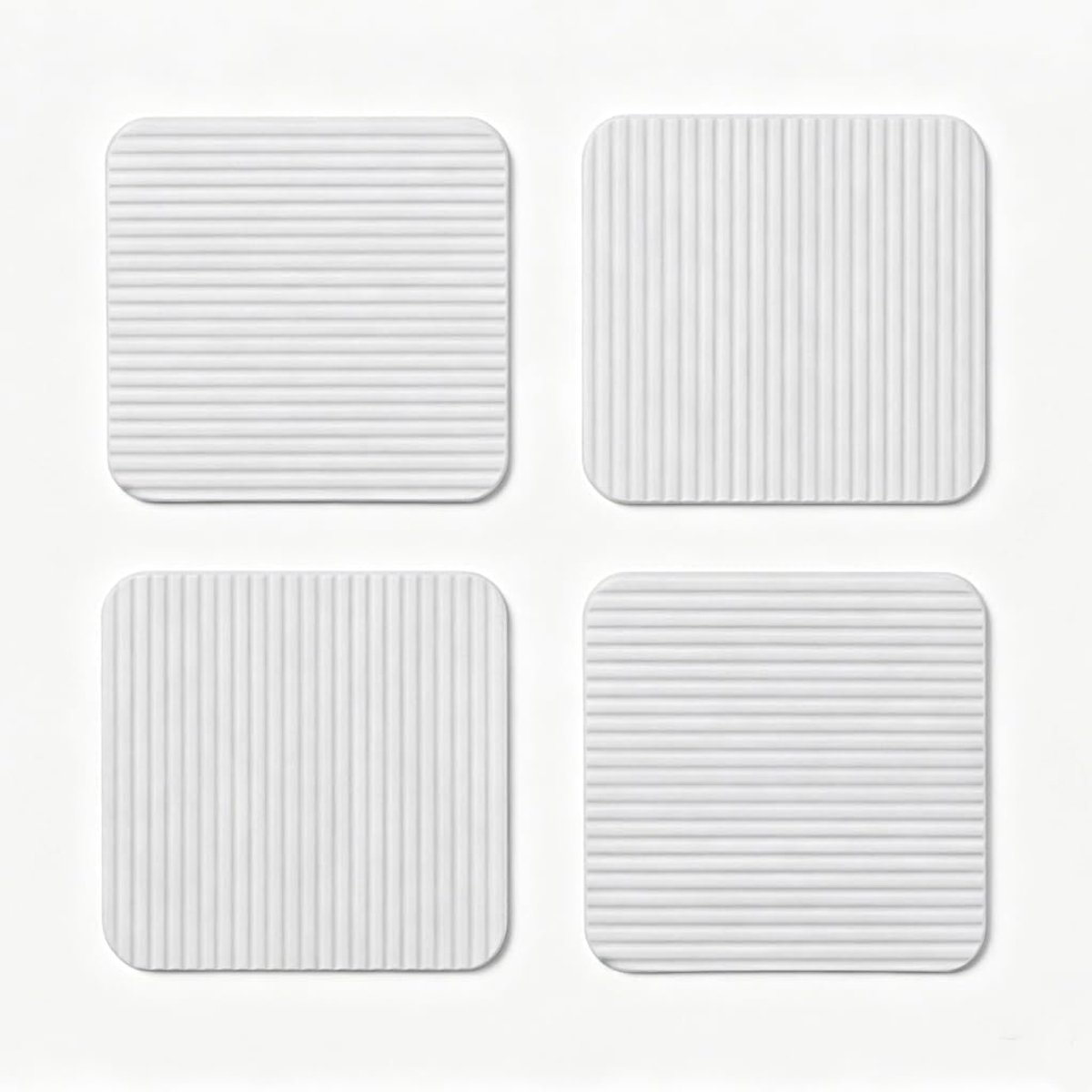 4 stuks tapijtantislippads, antislip tapijtstopper, wasbare tapijtonderleggers voor het vastzetten van tapijten