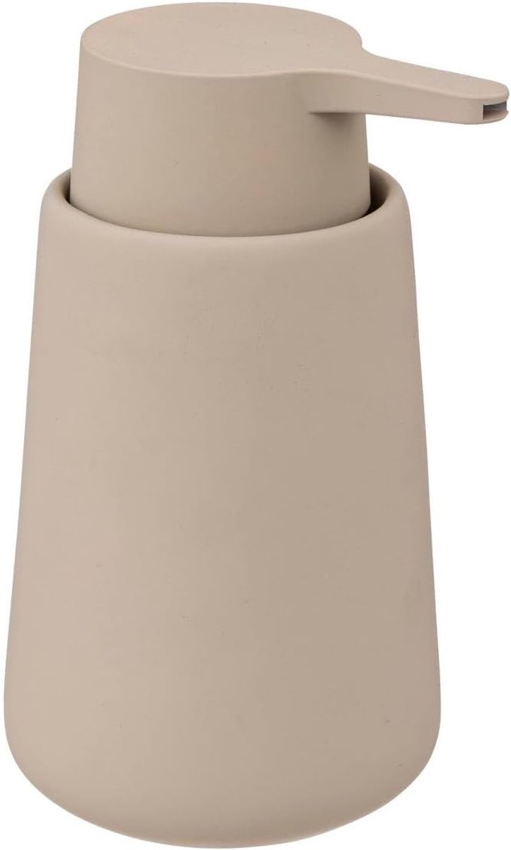 Zeepdispenser 250 ml - kleur beige - natuurlijk design - stijlvol en functioneel - SnelShoppen