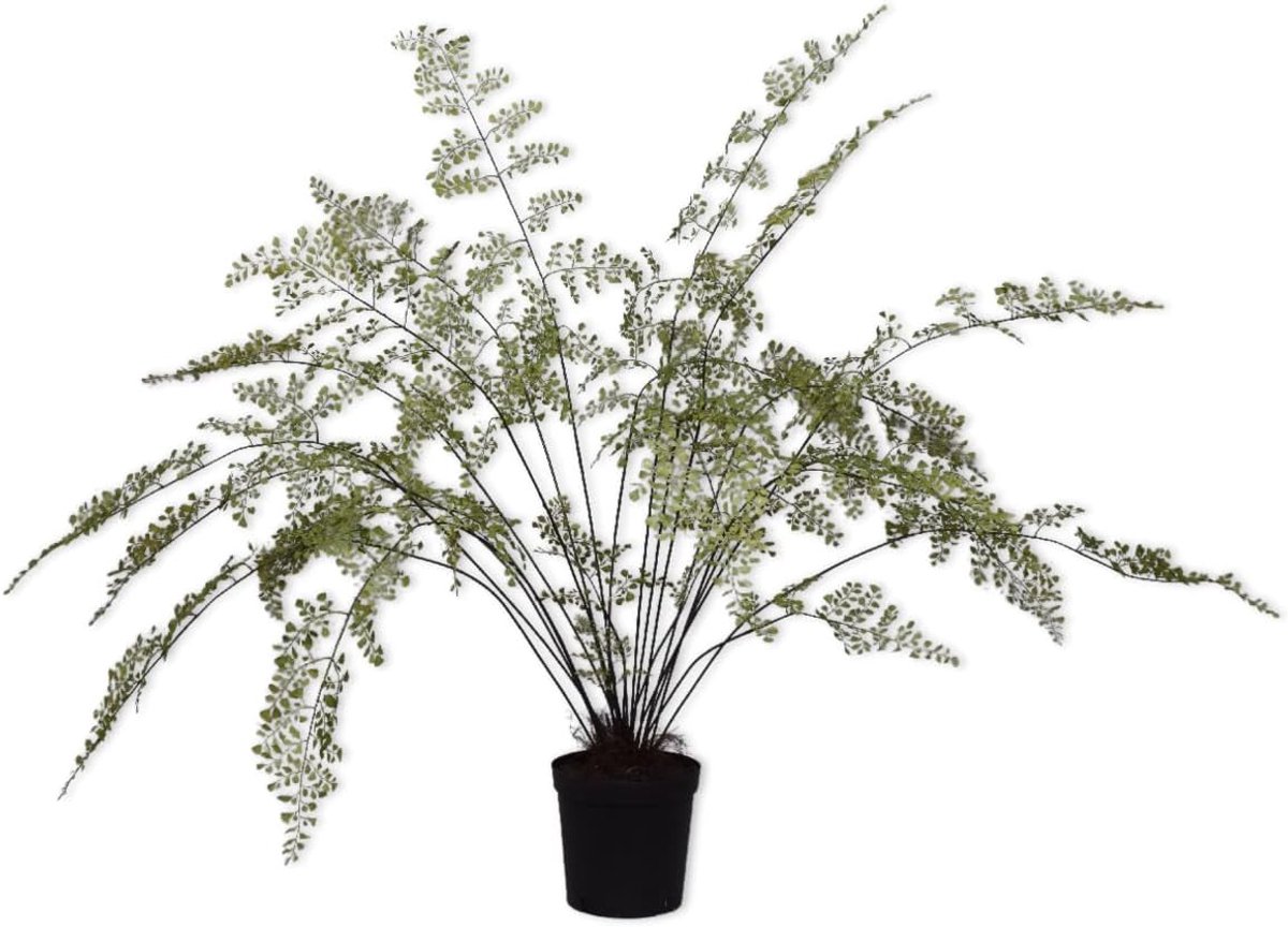 Kunstplant Palmplant 123 cm - Zijde Groen - Levensecht Uiterlijk - Perfect voor Binnen - SnelShoppen