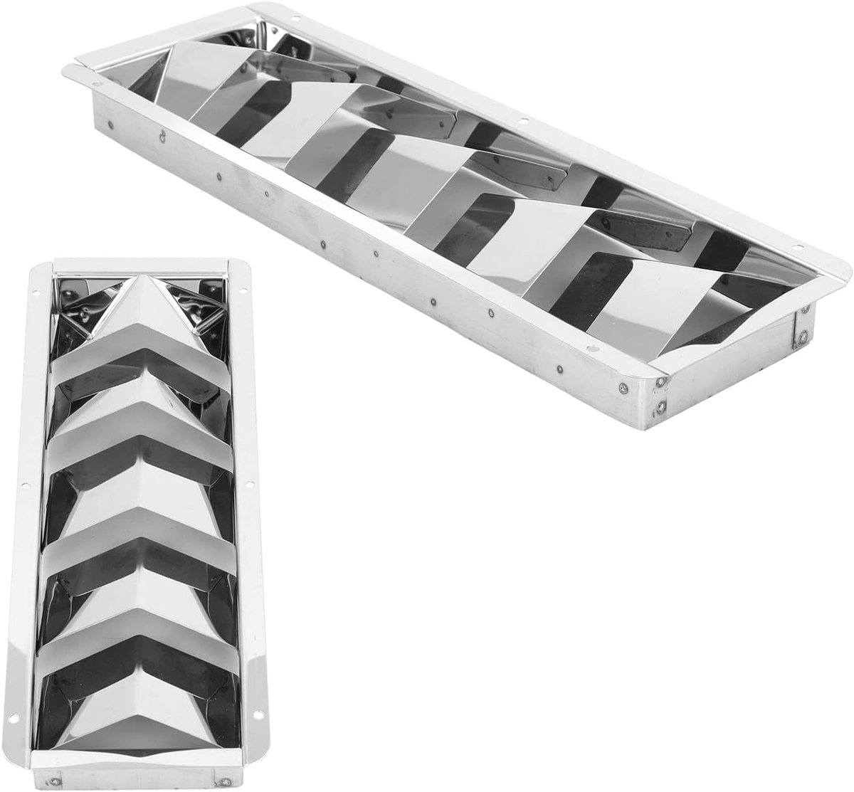 Luifel Vent, 5 Slots Boot Louvered Vent Rechthoek RVS Vent Duct Ventilatie Grill Ventilator Outlet Luchtstroom Vent voor Jachten Boot Marine