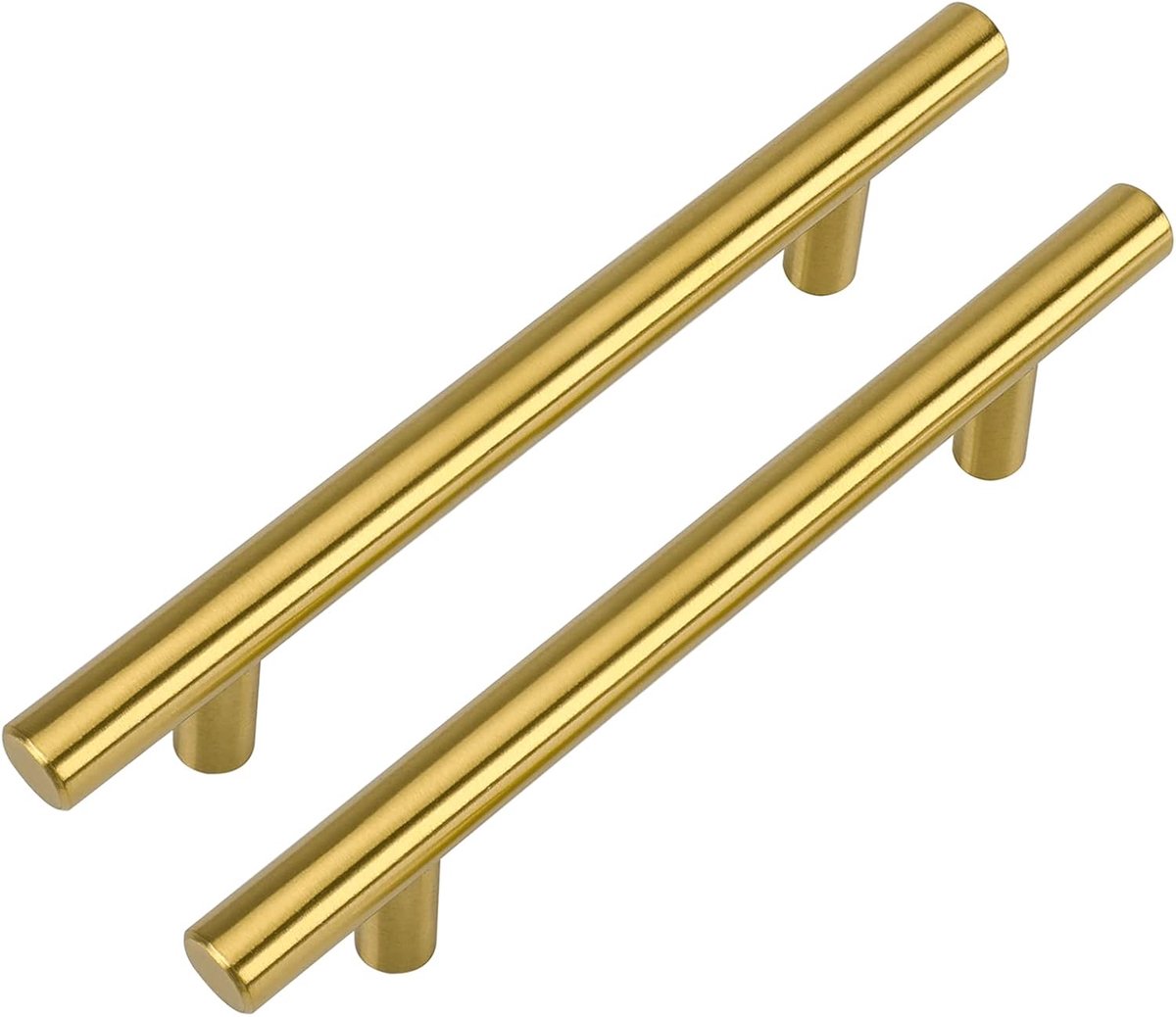Meubelgrepen, goudkleurig, 96 mm gatafstand, handgrepen voor keukenkast, kastgrepen, goudkleurig, meubelgrepen, messing, 15 stuks