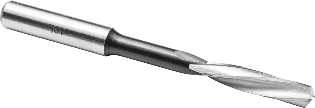 45242 Langgatboor spiraalvormige uitvoering linksdraaiend, Gereedschapsstaal (WS), Doormeter (D) 10 mm, NL 45 mm, GL 140 mm, links, S 13 mm