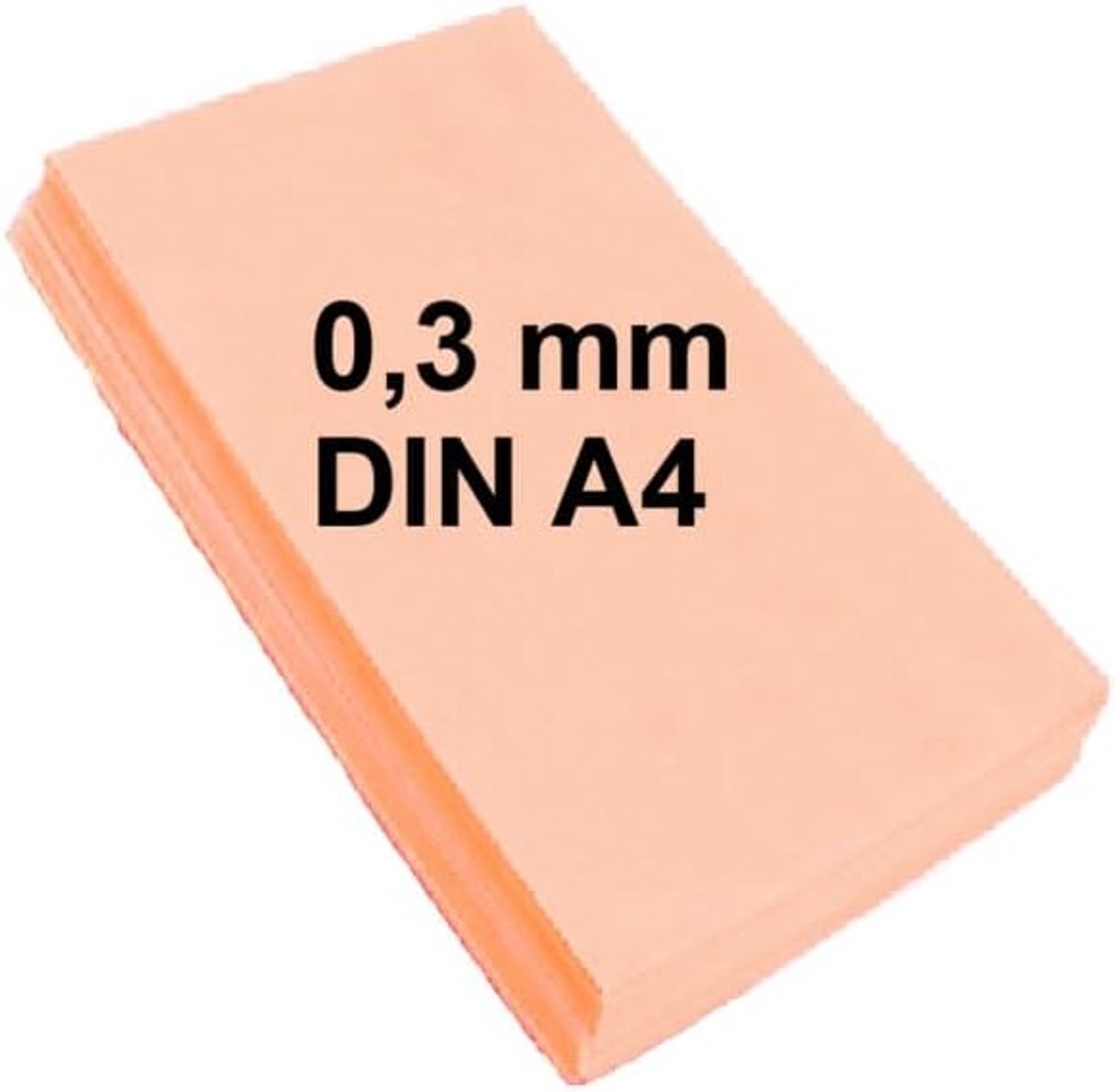 Paper Wafelpapier Wafelpapier DIN A4, 0,30 mm, 25 vellen - Oranje