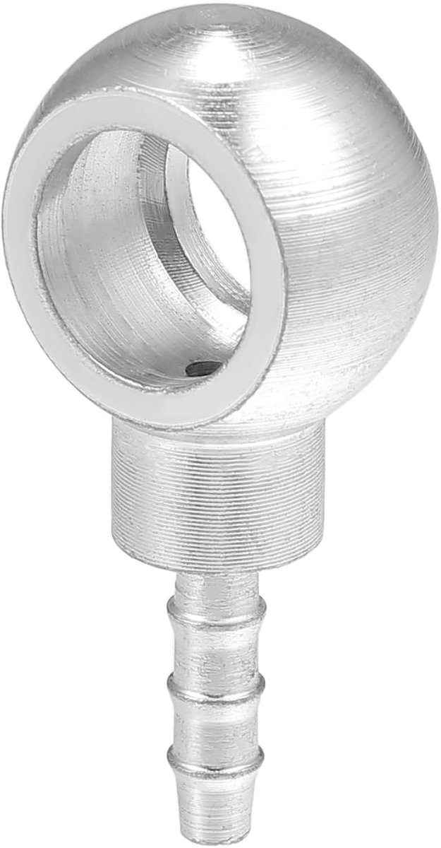 14mm ID 6mm OD Banjo Fitting Brandstofleiding Adapter Connector - 1 Stuks