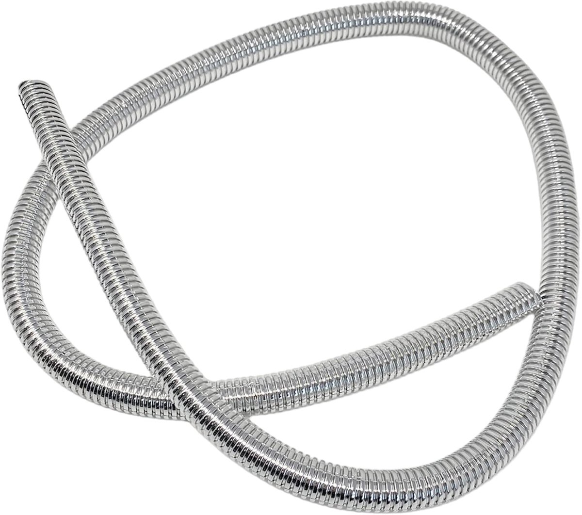 Beschermende Chrome Spiraal Wrap voor Kabel Draad Netjes Slang Cover 11mm x 1m Lange Dier Proof Draad Management Split Mouw Cord