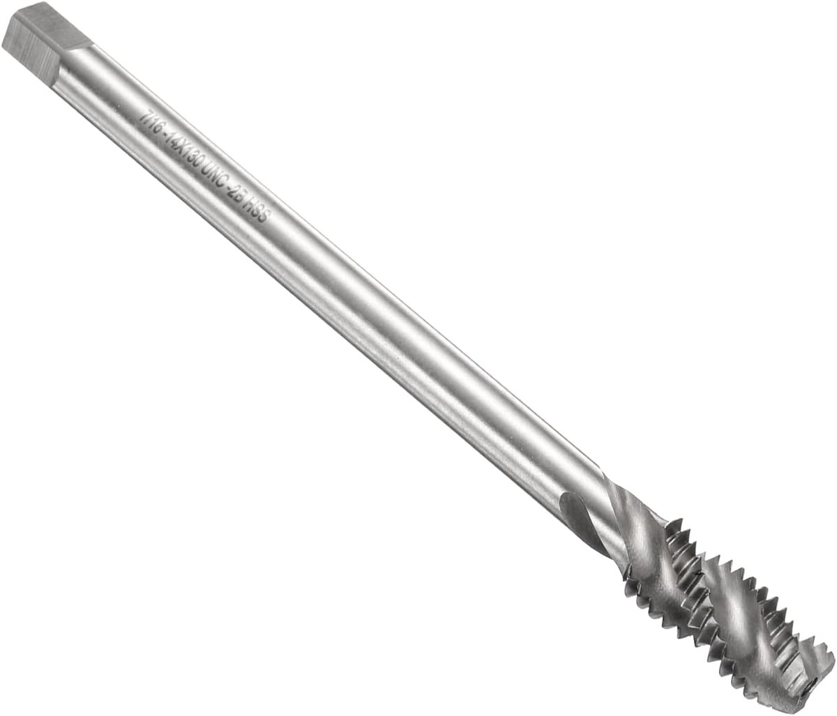 Schroefdraadtap, set, 7/16-14 UNC 2B, machinale schroefdraadboor, ongecoat reparatiegereedschap, M2 snelstaal (HSS)
