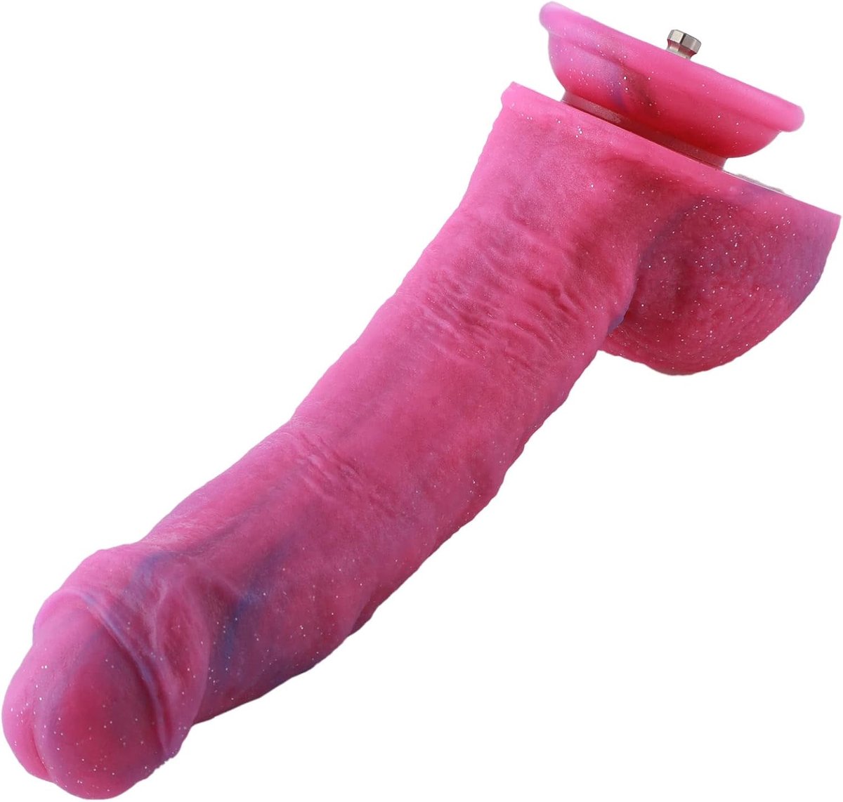 Dildo 24 cm - Curved roze - KlicLok aansluiting - Suction cup voor stevige bevestiging - SnelShoppen