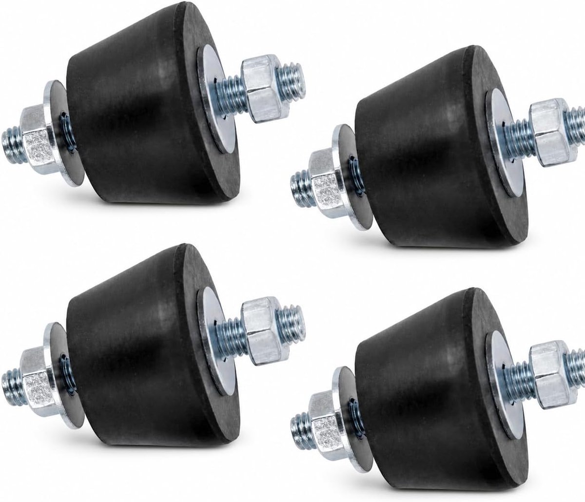 M8 Rubberen buffer voor airconditioning, trillingsdemper, anti-vibratievoetjes voor buitenapparaten en wandconsole, schokdemper 40 x 26 mm