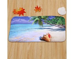 Conch Badkamer Anti-slip Mat, Super Absorberende Water-absorberende Anti-slip Badkamer Tapijt, Home Slaapkamer Voorzijde Anti-slip Mat, Bad Mat 40cmx60cm/Blauwe