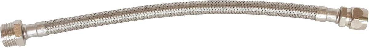 - Sanitaire Slang 300 Mm - Ø14 Mm Koperen Buis Bicone Aansluiting - 3/8" Mannelijk - Epdm Roestvrij Staal - Snelle Afdichting - Acs-Norm - Qb-Gecertificeerd - Sterk En Flexibel