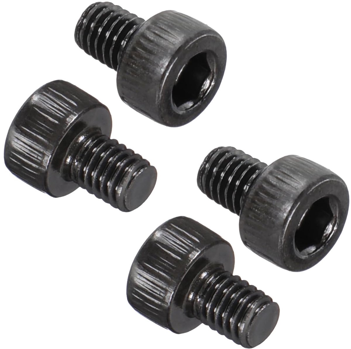 100 stuks M3 x 4 mm zeskantschroeven, 12,9 graden koolstofstaal, schroevenset, zwart oxide assortiment, machineschroeven, volledige schroefdraad, voor reparatie