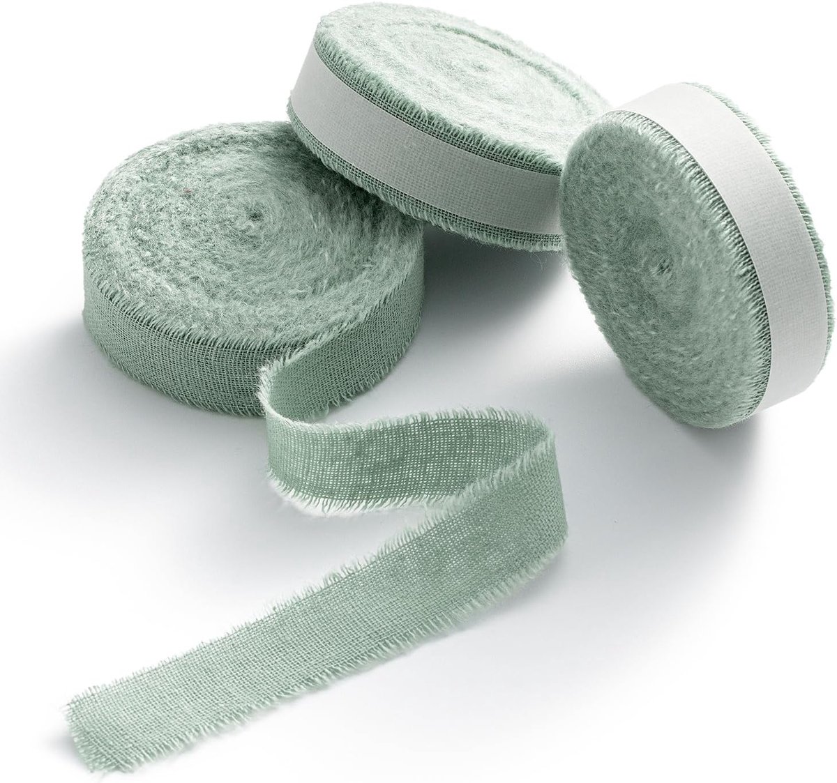 Katoenen lint stoffen lint lint katoen cadeaulint pastelgroen