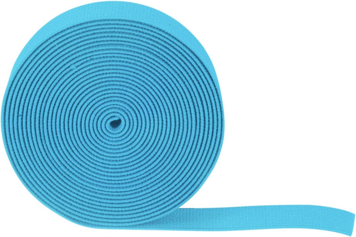 Elastische naaibanden, 25 mm breed, elastisch plat breitouw voor doe-het-zelfprojecten, kunst en handwerk, blauw