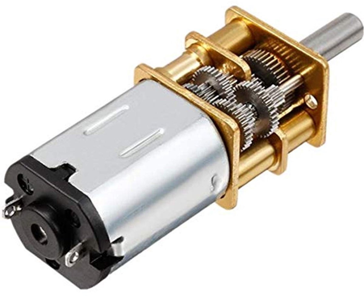 Mini DC 6/12 V korte as draaimoment transmissiemotor 50/200/300 tpm met metalen transmissie vervanging N20 voor RC-auto, robotmodel, DIY Engine speelgoed (12 V 200 tpm)