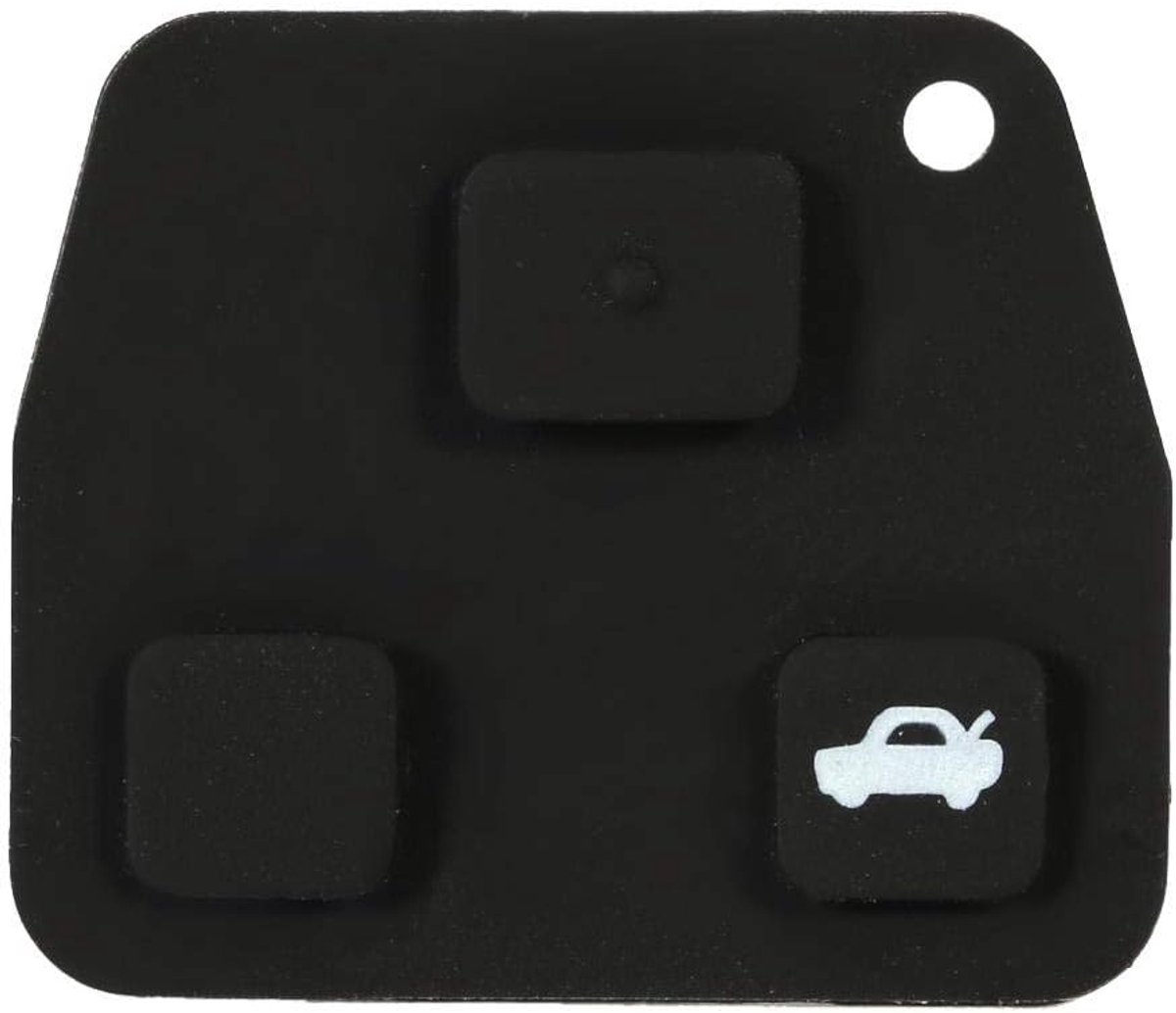 3 Knoppen Afstandsbediening Auto Sleutel Fob Shell Cover Case Rubber Pad Voor A-ven-sis