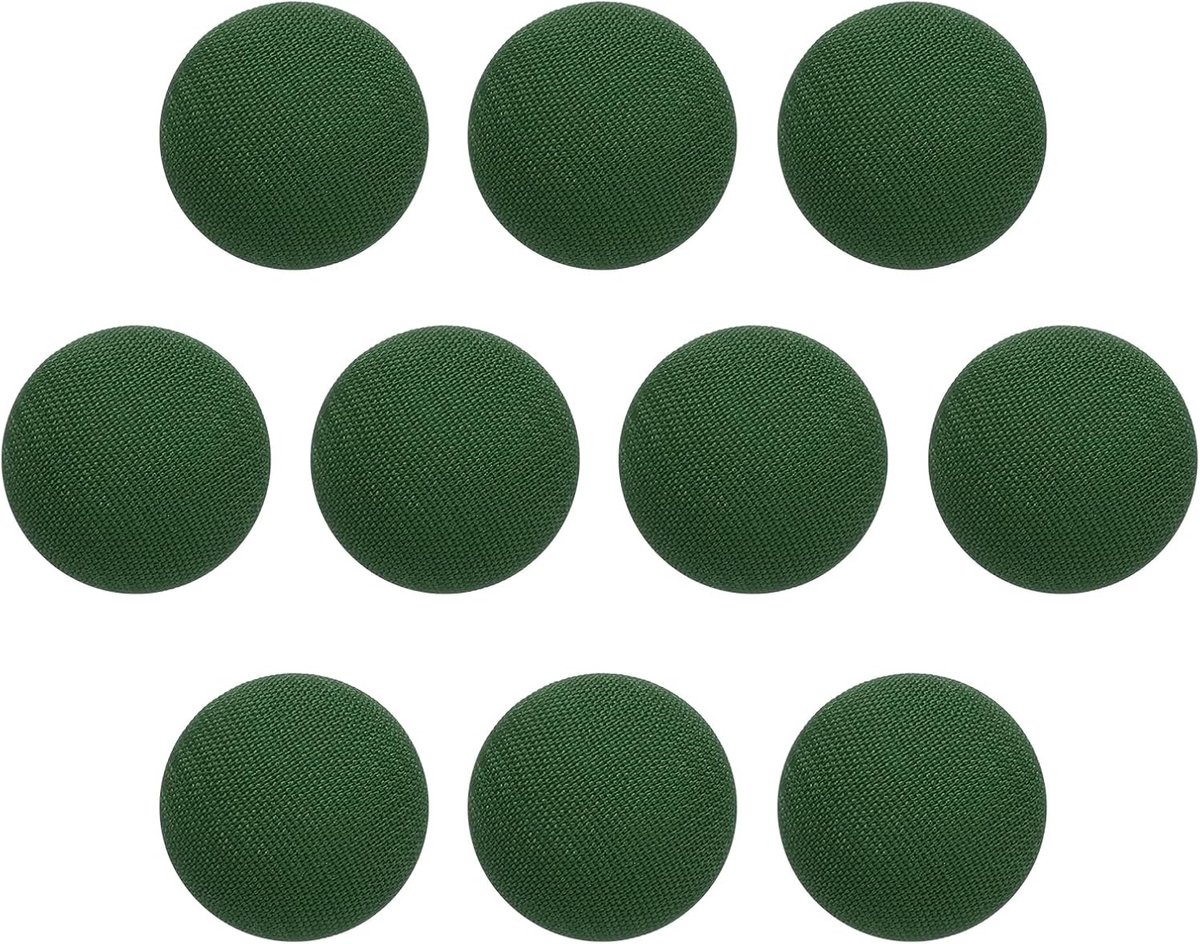 Knopen met metalen schacht, diameter 20 mm, ronde metalen knopen voor knutselwerk, kledingdecoratie, doe-het-zelf accessoires, legergroen