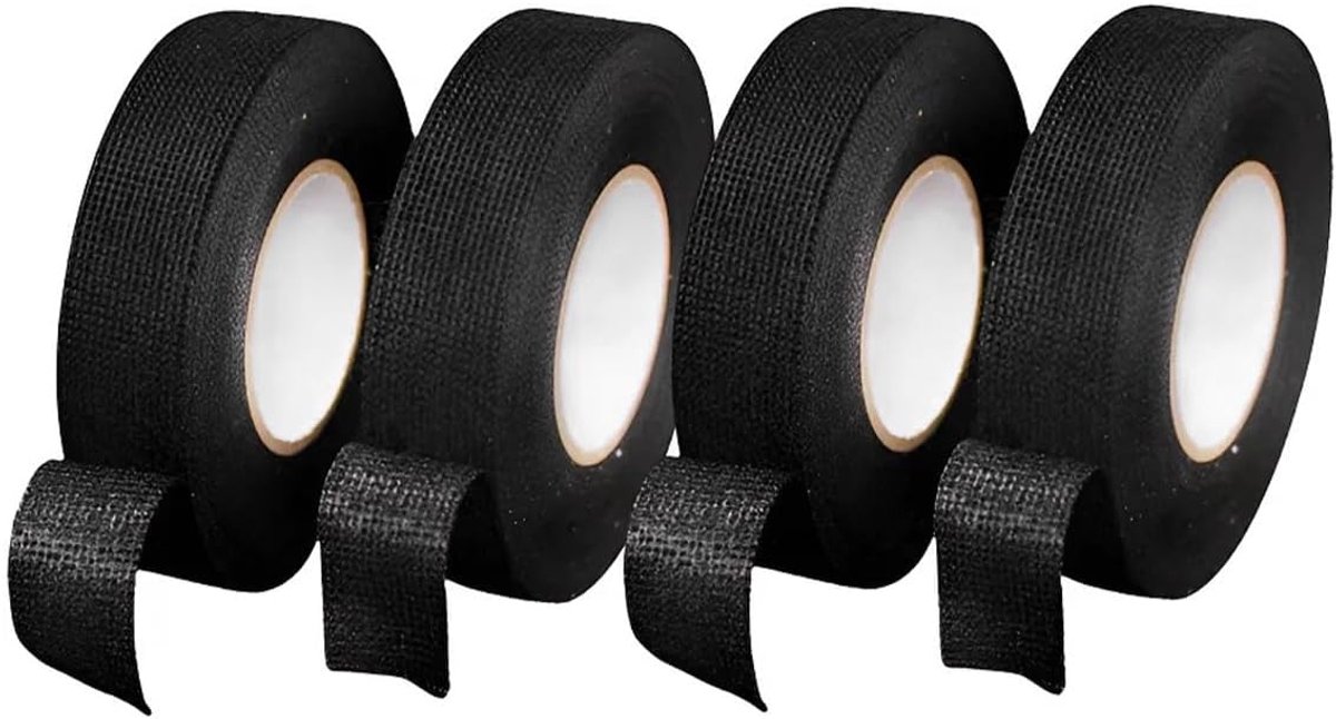 4 stuks auto-kabelboombanden, zelfklevende multifunctionele vilttape, voor kabelbomen, elektrische motoren en huishoudelijke apparaten