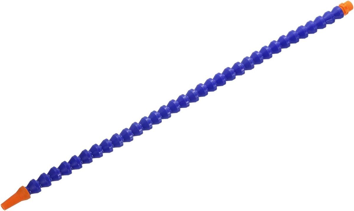 1 stuk G3/8 inch schroefdraad flexibele koelvloeistofslang, 600 mm kunststof verstelbaar rond mondstuk, koelslang met interne buis voor draaibank, CNC-waterkoelsysteem