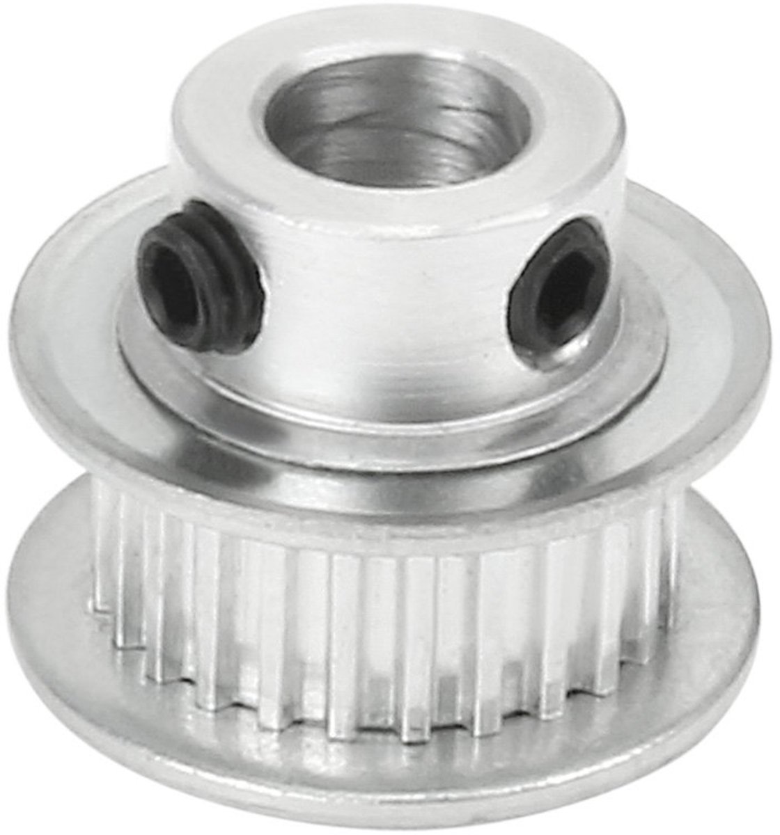 Sourcing kaart Aluminium MXL 25 Tanden 7mm Bore Timing Belt Idler Pulley Flange Synchroon Wiel voor 6mm Riem 3D Printer CNC