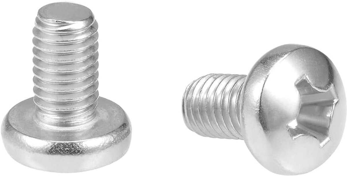 Sourcing map 5 stuks machine schroeven kruiskop M8 x 10 mm zwenken kop bevestigingen bouten M8x14mm 5Pcs