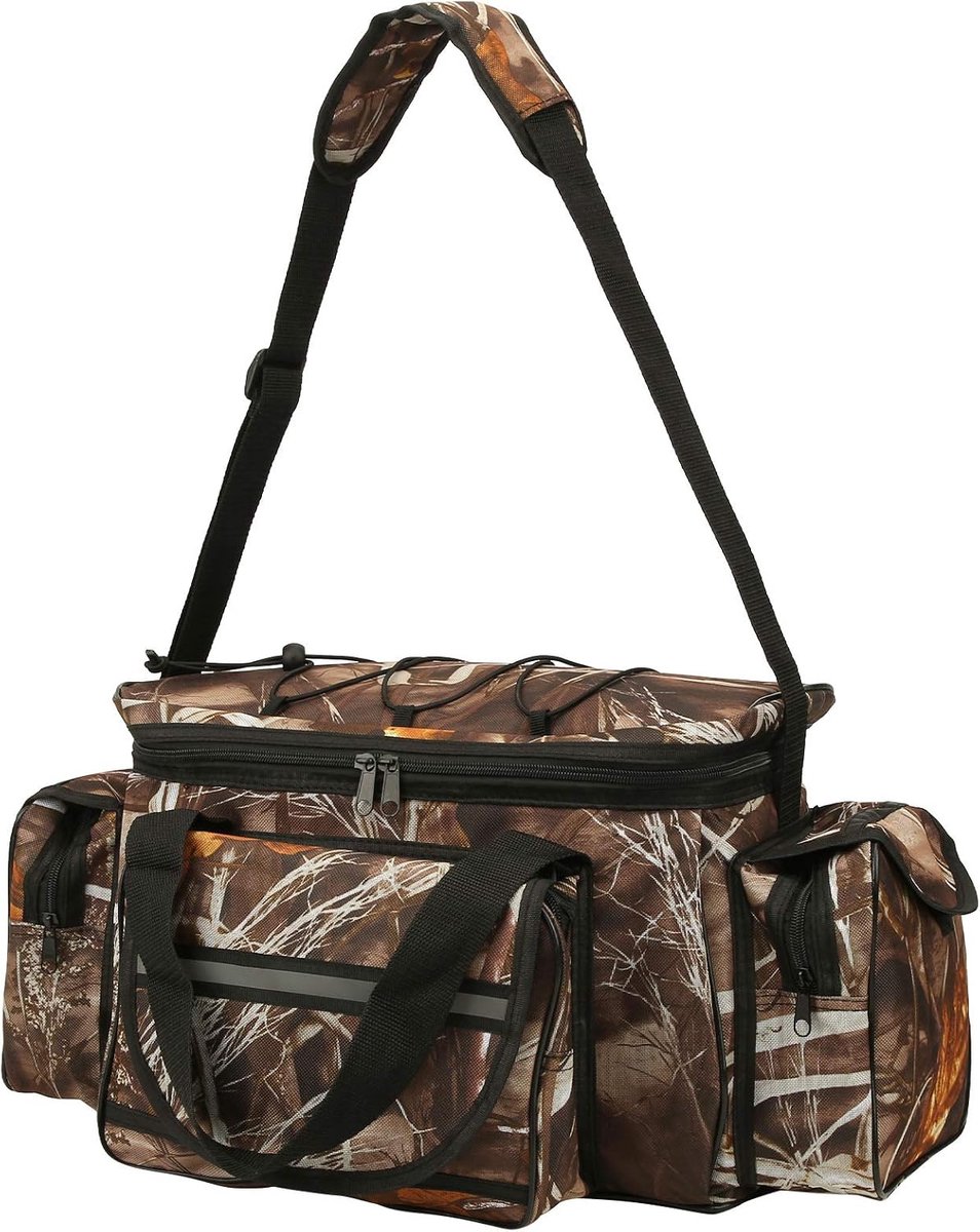 Oxford stoffen tas Multifunctionele schoudertas met grote capaciteit Opbergvakken voor kunstaas