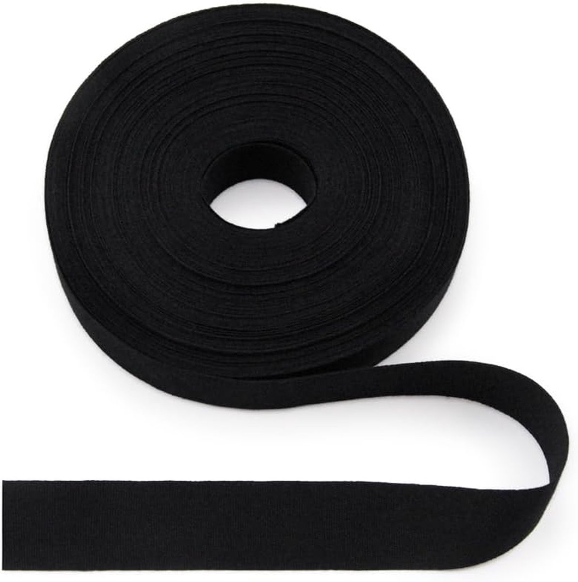 Natuurlijk Katoenen Lint 20mm, 20 meter Geweven Singels voor Randversterking, DIY Naaien en Ambachten - Effen 20mm*20m