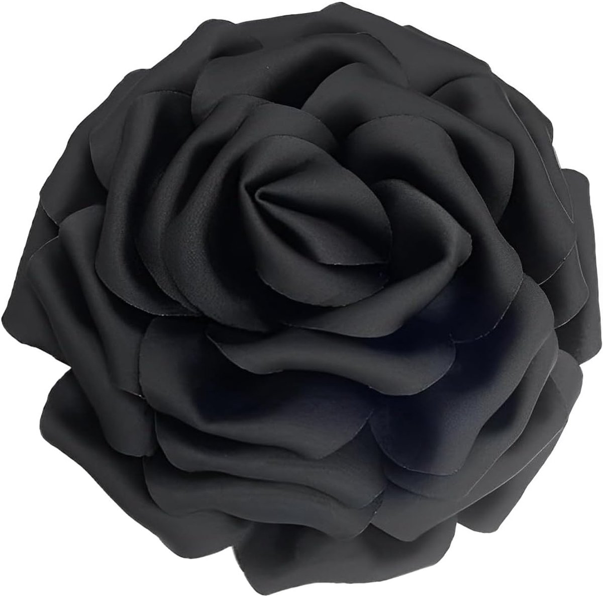 Satijnen damesbroche 16 cm luxe stof grote bloem revers bruiloft sieraden cadeau voor jurken pakken en banketten (meerkleurig)