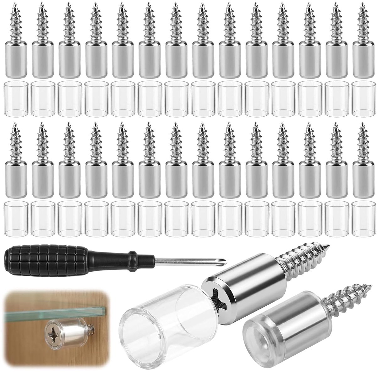 Plankdragers 45 Stuks - Versterkte Zinklegering - Rubberen Bescherming - Draagvermogen tot 20 kg - ShopVlot