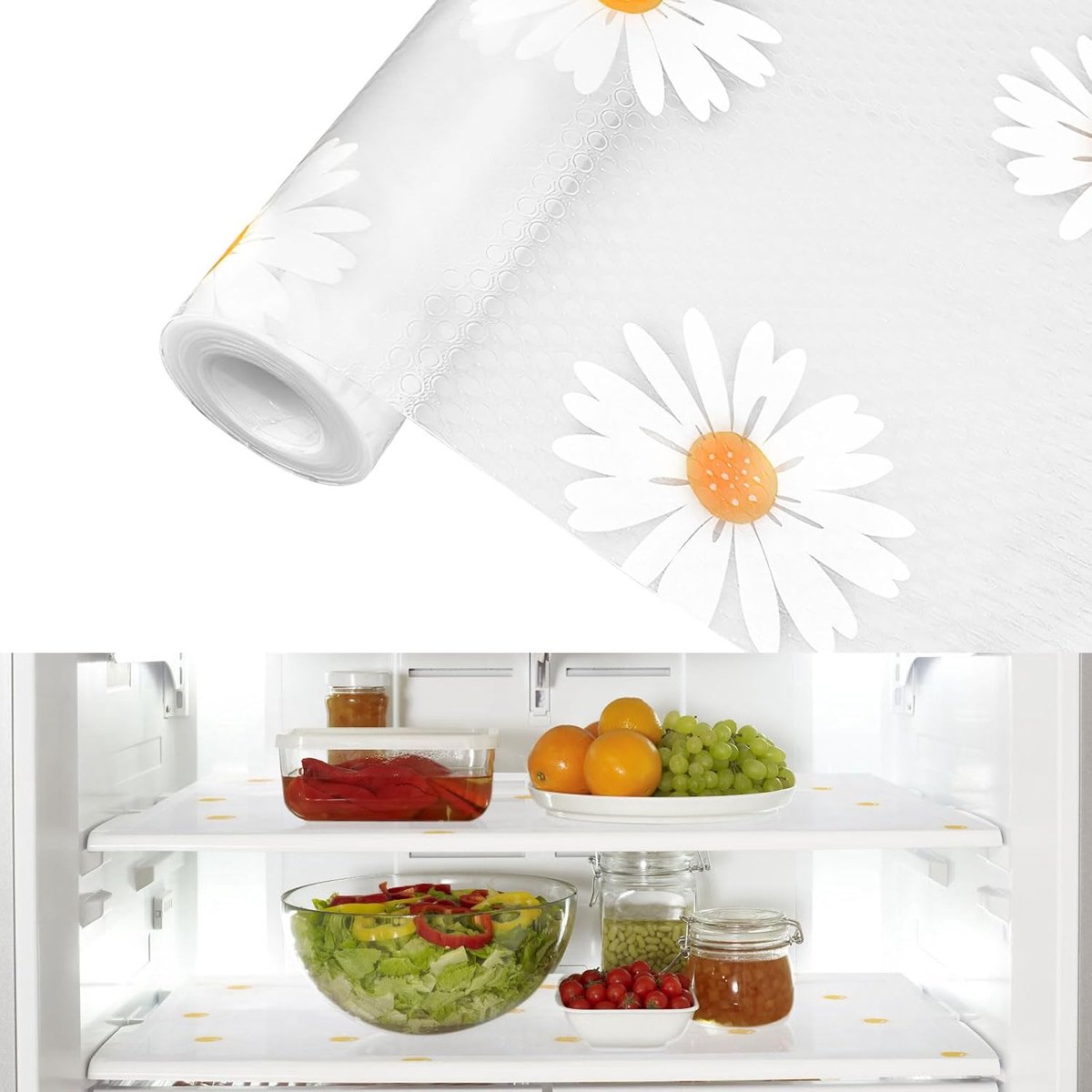 Koelkastmat 30 x 300 cm - Antibacterieel EVA - Waterdicht en antislip - Herbruikbaar voor keuken - SnelShoppen