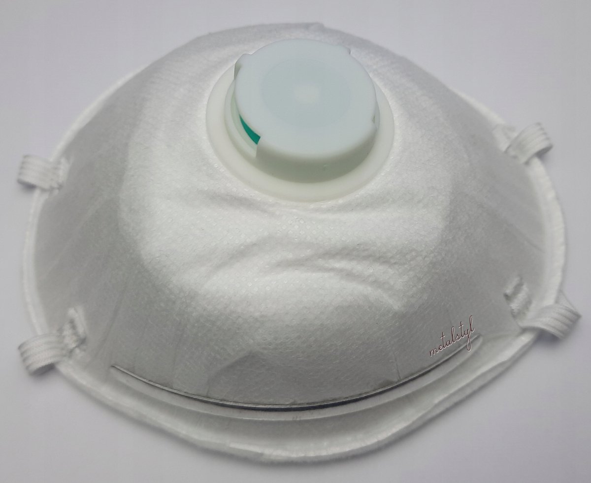 Merkloos Merkloze stofmasker met ventiel - FFP1 ademhalingsbescherming
