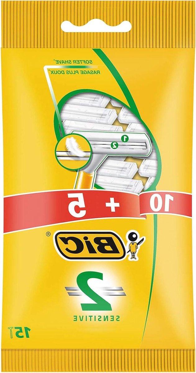 Wegwerp Scheermessen - Scheermesjes Heren - Glad Scheren - Dubbele Mesjes - 15 Stuks - Wit