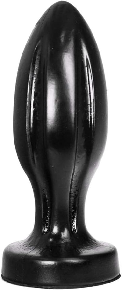 Anal plug 21cm - conische vorm - zwart - geschikt voor water- en siliconenbasis glijmiddelen - ShopVlot
