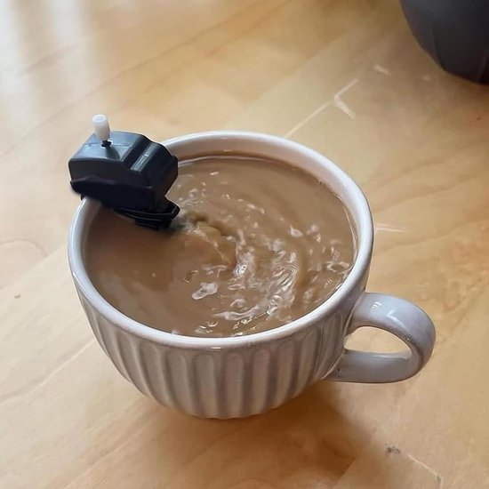 Koffie Roerder - Drank Mixer - Warme Dranken Maken - Scheepsmotor Vorm - 6.5 cm - Niet gespecificeerd — afbeelding 4