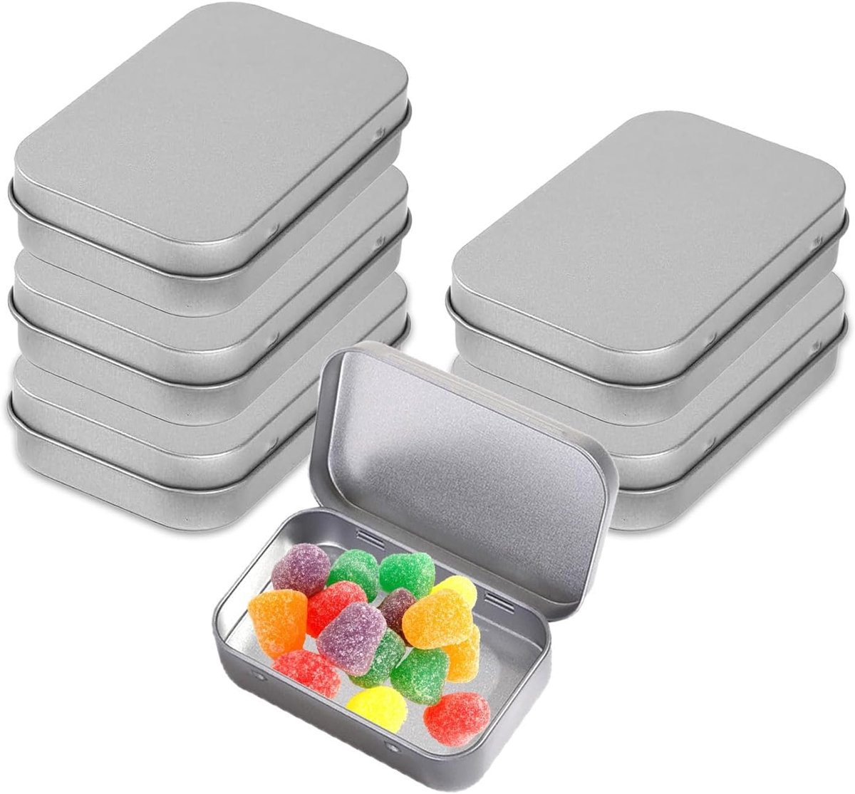 Metalen doosjes set van 6 - klein formaat - duurzaam materiaal - ideaal voor opberging - ShopVlot